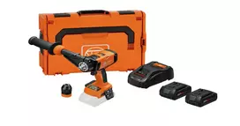 FEIN ASCM 18-4 QM AS 18V bešepetėlis 4 pavarų gręžtuvas-suktuvas su 2x 5.0Ah baterijomis, ALG 80 įkrovikliu ir dėklu 71161567000