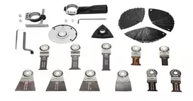 FEIN Profi Set 45 dalių Starlock Max osciliuojančio daugiafunkcio įrankio priedų rinkinys 35222967120