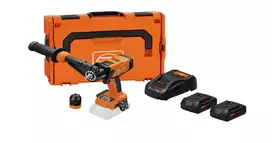 FEIN ASCM 18-4 QMP AS 18V akumuliatorinis smūginis gręžtuvas-suktuvas su 2x 5.0Ah baterijomis, ALG 80 įkrovikliu ir dėklu 71161665000