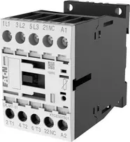 Eaton DILM7-01 kontaktoriuss, 3 polių, 7 A, 230 V AC 50 Hz / 240 V AC 60 Hz ritė, 1 NC pagalbinis kontaktas 276585