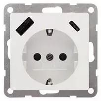 Siemens USB įkrovimo lizdas 5UB19701TW01 – 2x USB-A, titano baltos spalvos