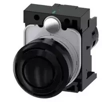 Siemens SIRIUS ACT 3SU1200-6KB10-1AA0 akustinis signalizatorius, 22 mm apvalus, plastikinis, juodas, 24 V AC/DC, IP66/IP67/IP69K