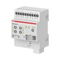 ABB JRA/S4.24.5.2 KNX žaliuzių/roletų pavara, 4 kanalų, 24V AC/DC, rankinis valdymas, DIN bėgelis 2CDG110298R0011