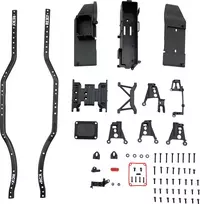 Reely RE-7068336 aliuminio pagrindinė važiuoklės plokštė, 1:10 RC bagiams ir sunkvežimiams