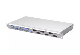 METZ CONNECT VIK 6xSC-D OS2 šviesolaidinis patch panelis, 1U stovo montavimui, 12 šviesolaidžių, vienmodis, šviesiai pilkas 150450E206-F