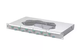 METZ CONNECT OpDAT fix sujungimo komutacinė panelė 12xLC-D OM3, 1U, 24 skaidulos, šviesiai pilka 1504557712-F
