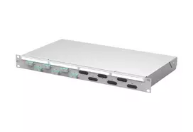 METZ CONNECT VIK 6xSC-D OM3 šviesolaidinis pach panelis, 6 prievadai, SC Duplex, 1U, pilkas 150450BA06-F