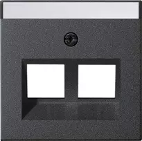 Gira System 55 dangtelis moduliniam lizdui 30° 2 vietų antracito 264028