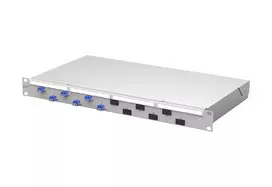 METZ CONNECT VIK 6xLC-Duplex OS2 vienmodo šviesolaidinis modulis, 12 skaidulų, PC poliravimas, šviesiai pilkas 1504507406-F