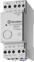 Finder 72.11.9.024.0000 lygio kontrolės relė, 24V AC/DC, fiksuotas 150 kΩ jautrumas, 1 CO 10A, DIN bėgelis