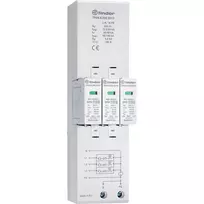 Finder 7P.04.8.255.S012 1+2 tipo kombinuotasis viršįtampių ribotuvas trifaziams TN-S ir TT tinklams, 4 poliai, 255 V AC