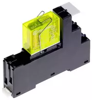 Finder 48.12.9.024.5050M relė 24V DC DPDT 8A kištukinė