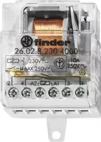 Finder 26.02.8.230.4000 impulsinė relė 2NO 10A 230V AC DIN bėgiui
