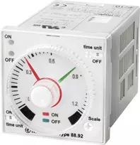 FINDER 88.92.0.240.0000 daugiafunkcė laiko relė, 240 V AC, 2 perjungimo kontaktai, 16 A, DIN bėgelis