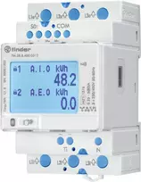 Finder 7M.38.8.400.0312 trifazis energijos skaitiklis, tiesioginis prijungimas, 80 A, Modbus RS485, S0 impulsas, DIN bėgelis, 4 moduliai
