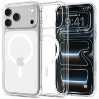 SPIGEN Ultra Hybrid MagSafe dėklas iPhone 17 Pro Max / 18 Pro Max - permatomas/baltas