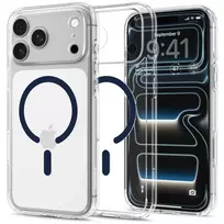 Spigen Ultra Hybrid MagSafe dėklas iPhone 17 Pro Max / 18 Pro Max - skaidrus / tamsiai mėlynas