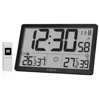 KIENZLE Jumbo NEO LCD orų stotelės sieninis laikrodis juodas