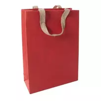 SIGEL Red Coco Didelis Dovanų Krepšys, Džiuto Pluošto Popierius, Raudonas, 1 vnt. (ET010)