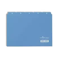 DURABLE A5 skiriamieji lapai 5 skyrikliai A-Z reljefiniai polipropileniniai permatomi 365006