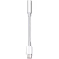 2GO 797008 USB-C į 3,5 mm garso adapterio kabelis, 0,1 m, baltas