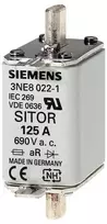 Siemens NH saugiklis 160 A, dydis 00, gG, 500 V AC/250 V DC, peilio kontaktai, priekinis indikatorius 3NE8 024-1
