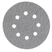Makita D-65838 šlifavimo diskai 125 mm P80 grūdėtumo 10 vnt. Hook and Loop 8 skylių
