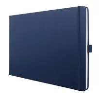 SIGEL Conceptum bloknotas DIN A4 gulsčio formato, tuščiais lapais, tamsiai mėlynu kietu viršeliu, 132 psl., CO202