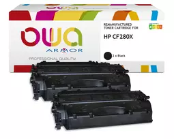 Armor OWA suderinama tonero kasetė 2 vnt. juoda, skirta HP CF280X/CF280XD