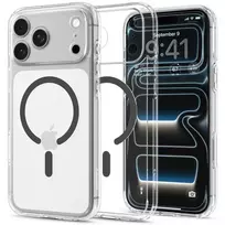 SPIGEN Ultra Hybrid MagSafe iPhone 17 Pro / 18 Pro dėklas Clear/Graphite