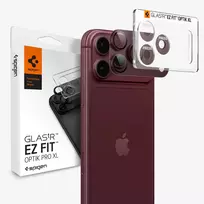 Spigen Optik Pro XL GLAS.TR EZ Fit fotoaparato objektyvo apsauga iPhone 18 Pro - Dark Cherry