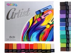 Colorino Artist sausieji pasteliai, 24 spalvos