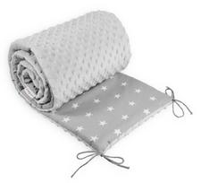 Minkšta kūdikio lovytės apsauga Babymam 180x30, pilka