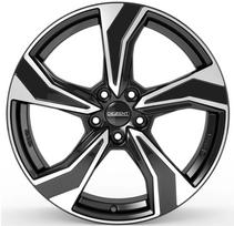 Ratlankis DEZENT KB dark R17x6.5 5x100 ET 39 CB 57.1 (Black/Polished) (690 kg)