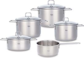 Fissler Puodų rinkinys Fissler SatiTherm plieninis su stikliniais dangteliais, 5 dalių rinkinys