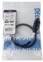 DisplayPort kabelis DELTACO, DP 2.1, 8K, DP80, 0,5m, juodas / DP80-1005 / 1902628