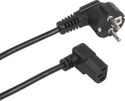 Power cable Maclean Angular power cable Maclean MCTV-854 3 pin 3m EU plug