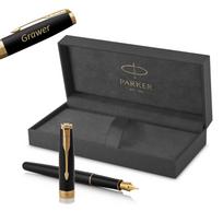 Parker Sonnet Black Lacquer GT (M) Plunksnakotis su graviravimu