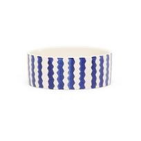 Scruffs Coastal keramikinis dubenėlis su zigzagais šunims, Balta, 13 cm