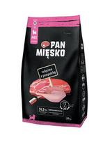 PAN MIŠKO Veršiena su stručiu šuniukams XS 20 kg