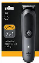 Braun 7-in-1 Grooming Kit | All-in-One Kit Series 5 AIO5520 | Cordless | Number of length steps 14 | Black