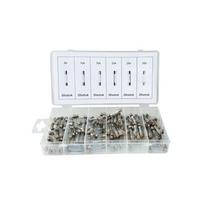 Stiklinių saugiklių rinkinys (120vnt) 5-30A KD1302