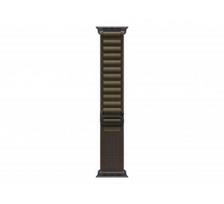 APPLE 49mm Dark Olive Alpine Loop - Small - Black Titanium Finish | Apple
