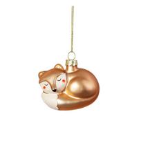 Iš stiklo rankų darbo eglutės papuošimas 6,5 cm Baby Fox – Sass & Belle