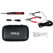 Yato nešiojamas skaitmeninis lituoklis YT-82490, 18-65 W, 90-480 °C, T12, OLED, USB Type-C, 5-10 s, 3 A, 24 V d.c., ±2 °C, QC/PD