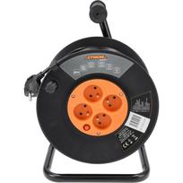 Sthor kabelio ritė GRF 82693, 40 m, 230 V, 50 Hz, 16 A, 4 lizdai, IP20, 3Gx1.0 mm², H05VV-F, PVC, stovas, vaikų apsauga