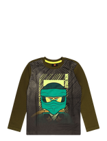 Lego Wear - Lego® Ninjago® T-Shirt L/S - Lwtaffy 704 - Ilgarankoviai marškinėliai - Chaki spalva