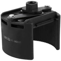 Yato reguliuojamas alyvos filtro raktas YT-08237, 105-150 mm, 1/2" 12.7 mm, CrMo plienas, spyruoklinis reguliavimas, dvipusis