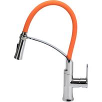 Fala virtuvės maišytuvas Flexible 2 Orange 75678, 60cm, 360°, žalvaris, silikonas, 1 anga, akumuliatorius