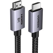 Ugreen kabelis HDMI į HDMI 6941876229147, 10m, 48Gbps, 8K@60Hz, 4K@240Hz, HDMI 2.1, eARC, HDR, VRR, QFT, HDCP 2.3, 3D, Ethernet